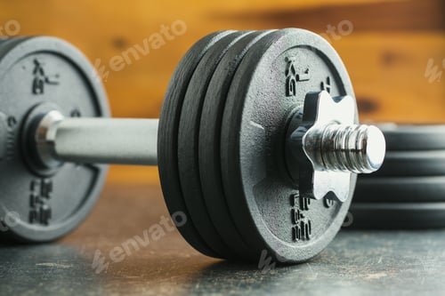 Preview: The metal dumbbell.