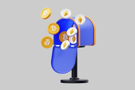 Vorschau: Kryptowährungspostfach mit Bitcoin, Ethereum