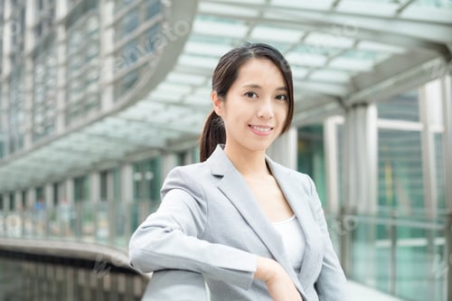 Preview: Business woman at outdoor