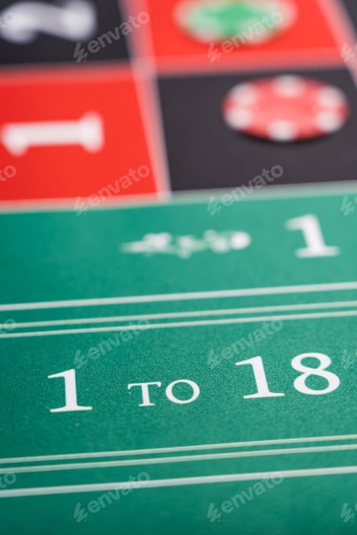 Preview: Roulette table close up
