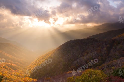 Preview: Mount Hangetsuyama sunset in Japan