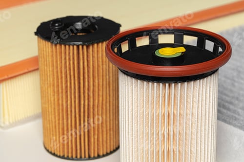 Preview: Auto filters close up. New parts for the car