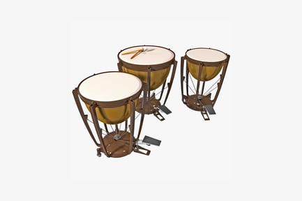 Preview: Conga set with drumsticks triangular arrangement