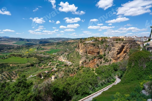 Preview: View of Ronda Cliff and Valley - Ronda, Andalusia, Spain