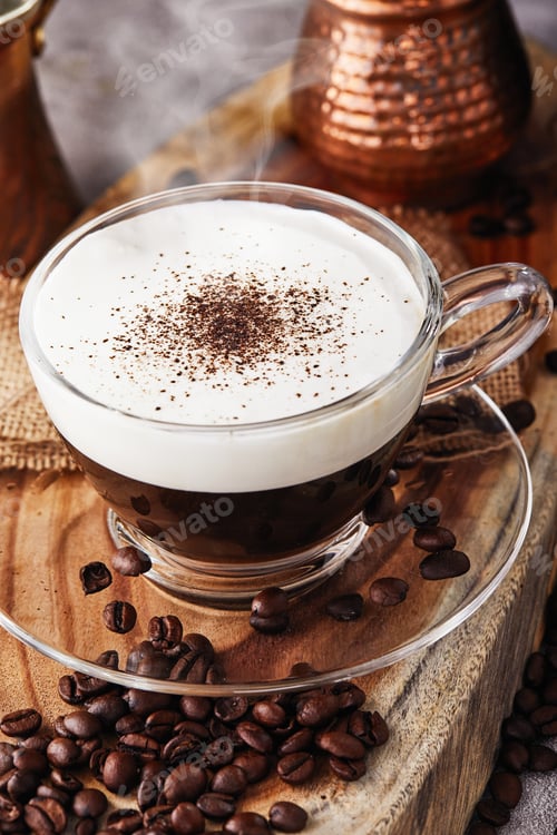 Preview: Cappuccino is an espresso-based coffee drink and steamed milk foam made from coffee