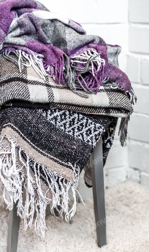 Preview: warm blankets on a chair