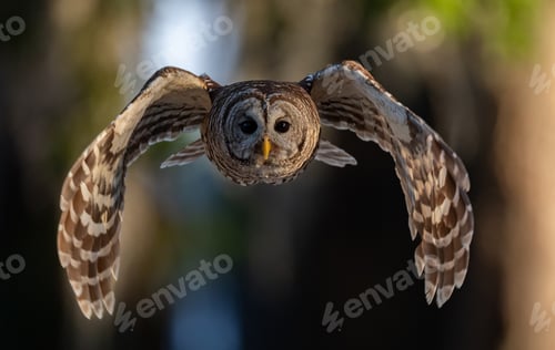 Preview: Barred Owl in flight in Florida