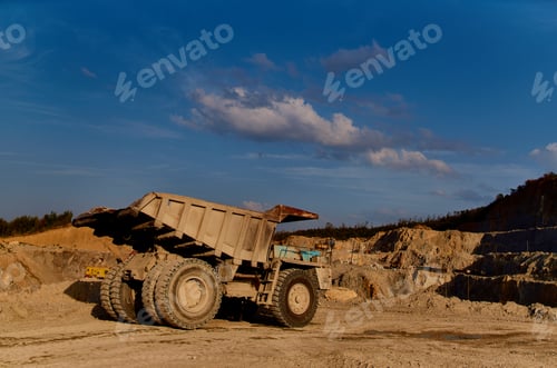 Preview: bulldozer on construction site work industry