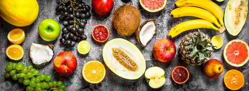 Preview: variety of fresh fruits.