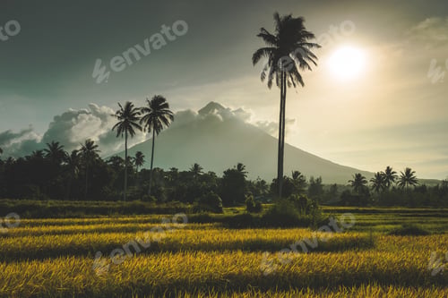 Preview: mayon volcano on luzon island philippines photo