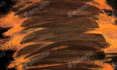 Preview: Promo poster for advertising on orange holi powder on black