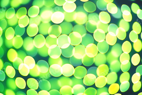 Preview: Abstract Background, Defocused Green Lights Bokeh