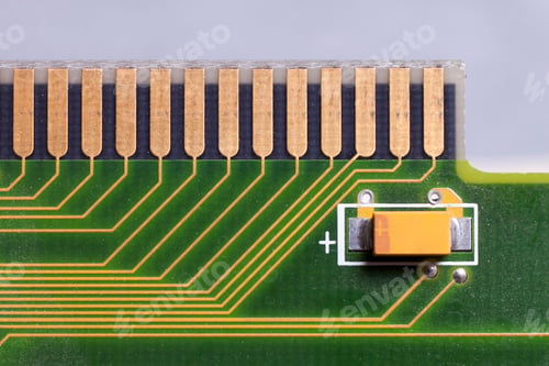 Preview: Circuit board. Electronic computer hardware technology. Motherboard digital chip.