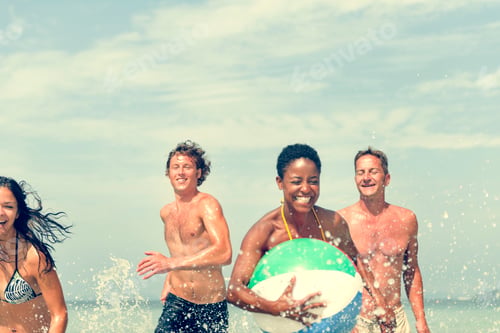 Preview: Beach Ball Sunshine Vacation Tropical Summer Concept