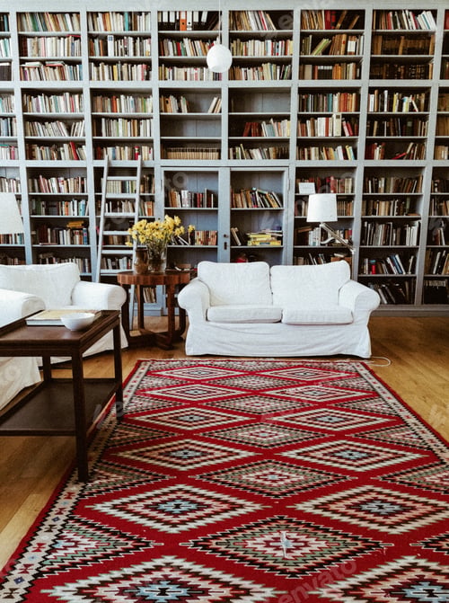 Preview: Books in beautiful library