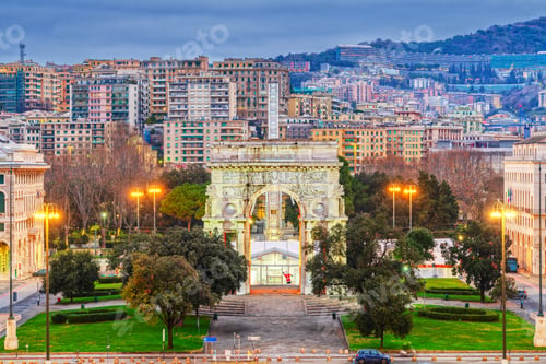 Preview: Genoa, Italy Park and Triumphal Arch