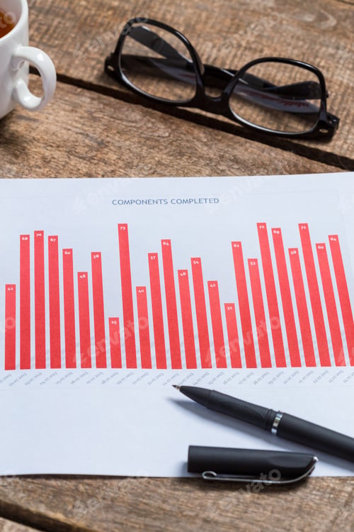 Preview: Showing business and financial report. Accounting