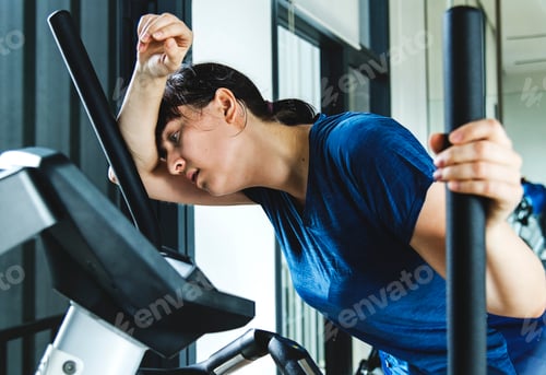 Preview: Woman tired after a hard workout