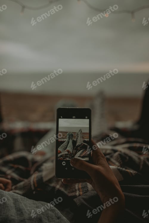 Preview: Lonely couple taking a shot with a cozy mood