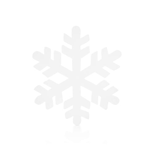 Preview: Christmas snowflake decoration or ornament in shape of wood snowflake on white isolated backg