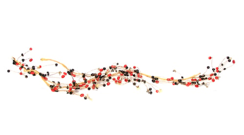 Preview: Closeup shot of beautiful Christmas decorations isolated on a white background