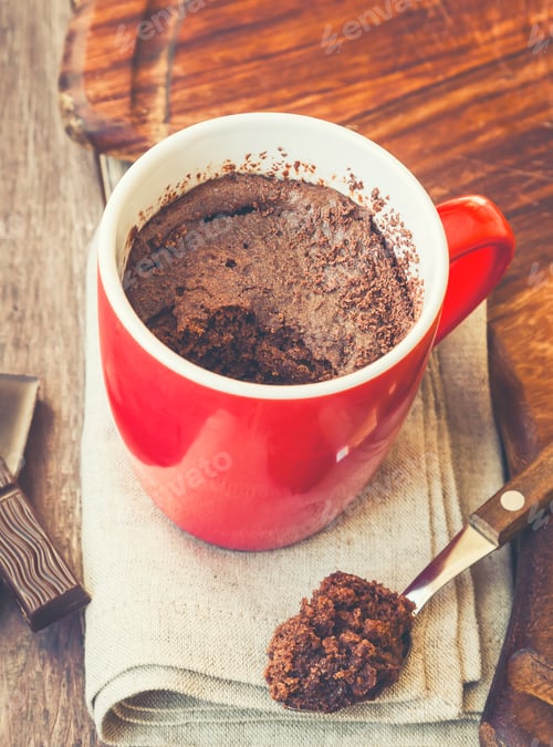 Preview: Quick chocolate cake in a mug