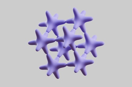 Preview: Star cluster soft purple color