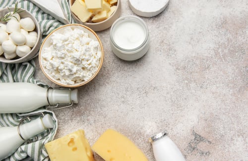 Preview: Assortment of fresh dairy products providing healthy nutrition