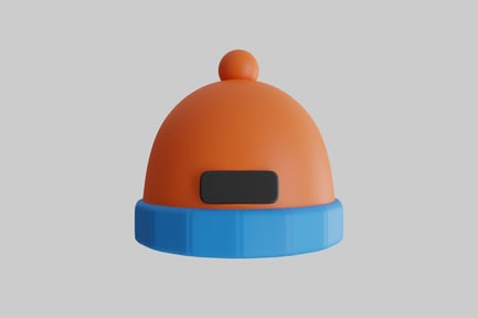 Visualização: Gorro de inverno com pompa