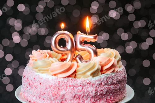 Preview: Celebrating a milestone birthday with a beautiful cake and candles