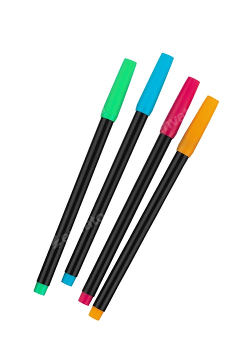 Preview: multicolor markers isolated