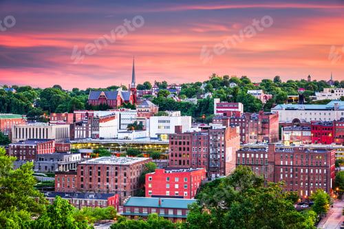 Preview: Lynchburg, Virginia Town Skyline