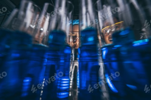 Preview: lab glassware science laboratory research and development concept