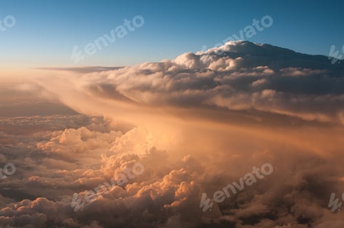 Preview: Sunset clouds from a plane
