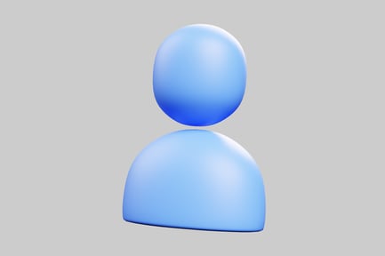 Preview: Generic avatar placeholder light blue