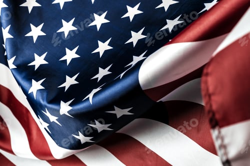 Preview: American Flag Close-up with Red, White, and Blue