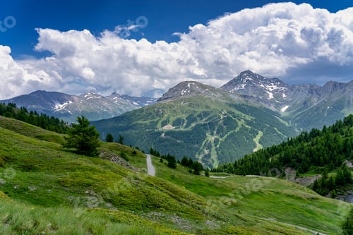 Preview: Mountain landscape along the road to Colle dell'Assietta