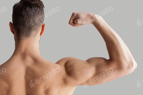 Preview: Showing his perfect biceps.