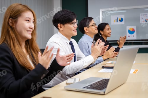 Preview: Group of multiethnic businessmen