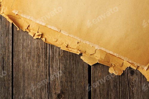 Preview: Old torn paper on the background