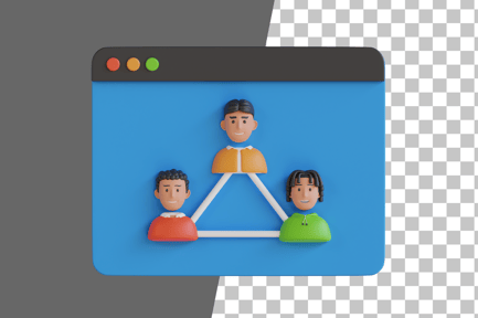 Preview: Online Community 3D Icon