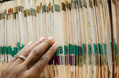 Preview: patients charts in medical office used for office notes and archiving