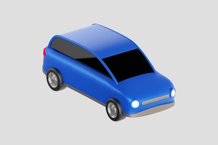 Visualização: Carro moderno 3D