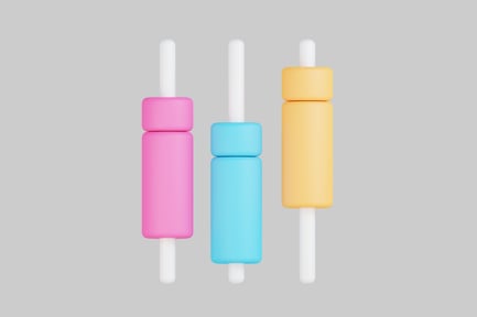 Vorschau: Drei bunte Zylinder