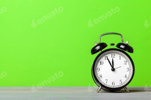 Preview: retro alarm clock on table