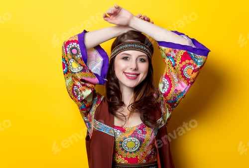 Preview: Portrait of Young hippie girl