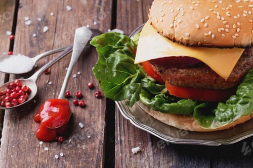 Preview: Home made burger cooking