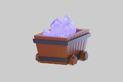 Preview: Crystal mining cart