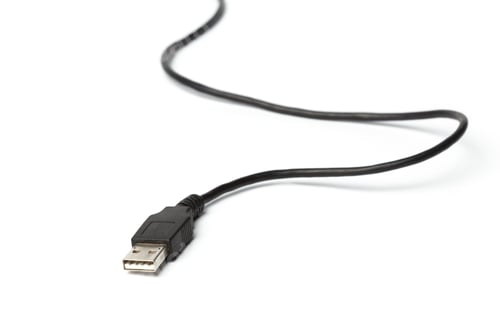 Preview: USB Cable Plug isolated on White Background