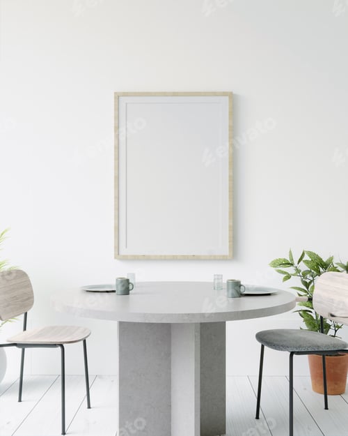Preview: The working room consists of a workbench and a picture frame on the wall.